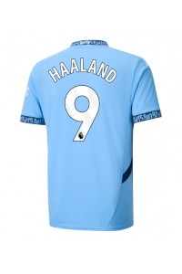 Manchester City Erling Haaland #9 Voetbaltruitje Thuis tenue 2024-25 Korte Mouw